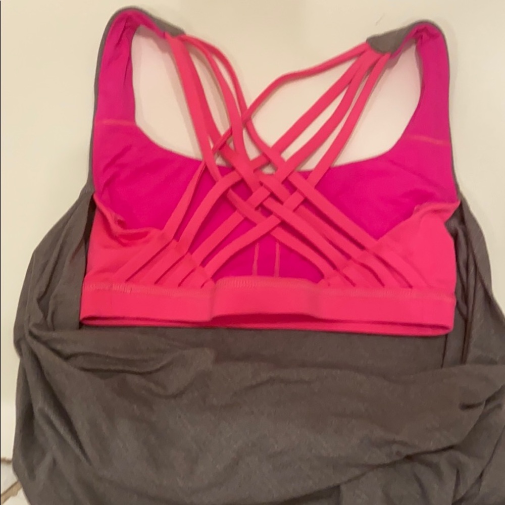 Lululemon Exercise Top With Built In Bra - image 2